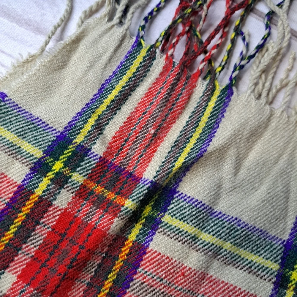 Rampage Preppy Oversized Plaid Scarf